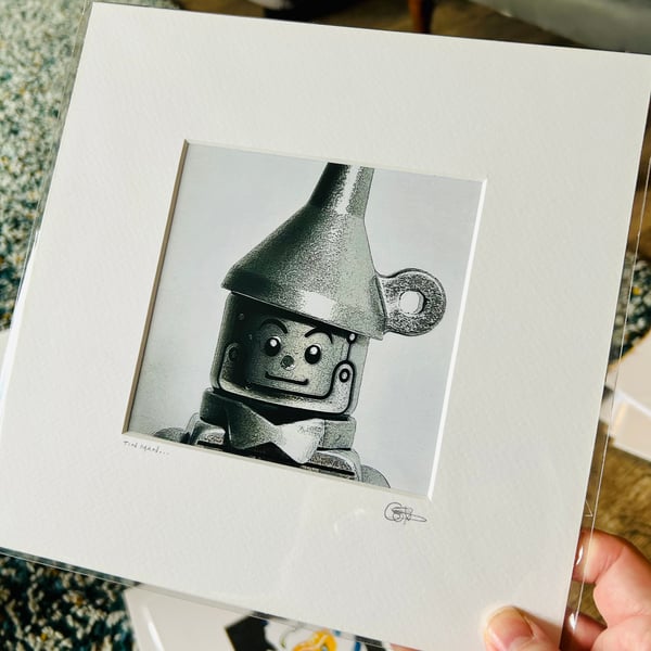 TIN MAN - Mounted lego minifigure photo print