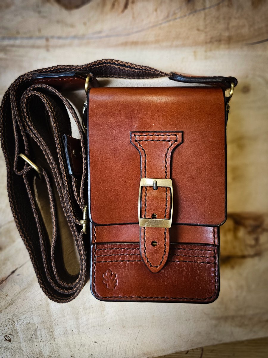 Handmade Leather Mini Satchel Bag 