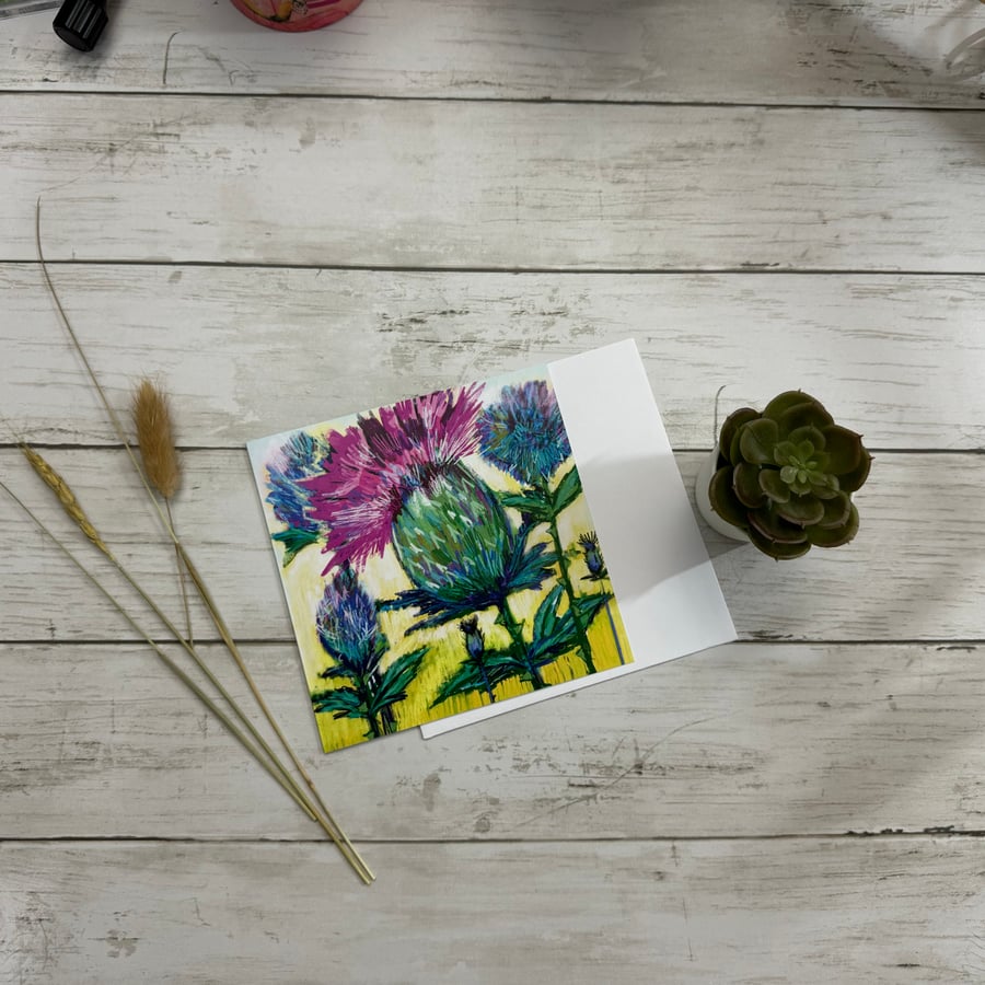 Thistle Greetings Card