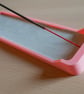 Incense holder with large collection tray