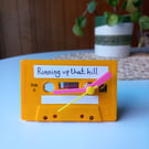 Retro Desk clock cassette tape "Running Up That Hill" Stranger Things