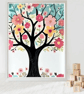 Vibrant Tree Wall Art Print - A4 Colorful Nursery Decor