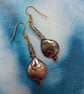 Gorgeous Purple Plum Shell Earrings - Image 3