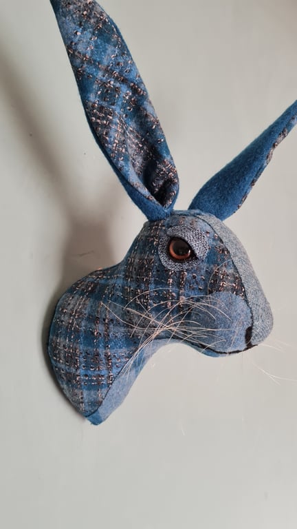 Faux hare head wall mount- Mr Hargreaves