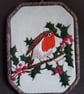 Robin on Holly Embroidery - Image 3