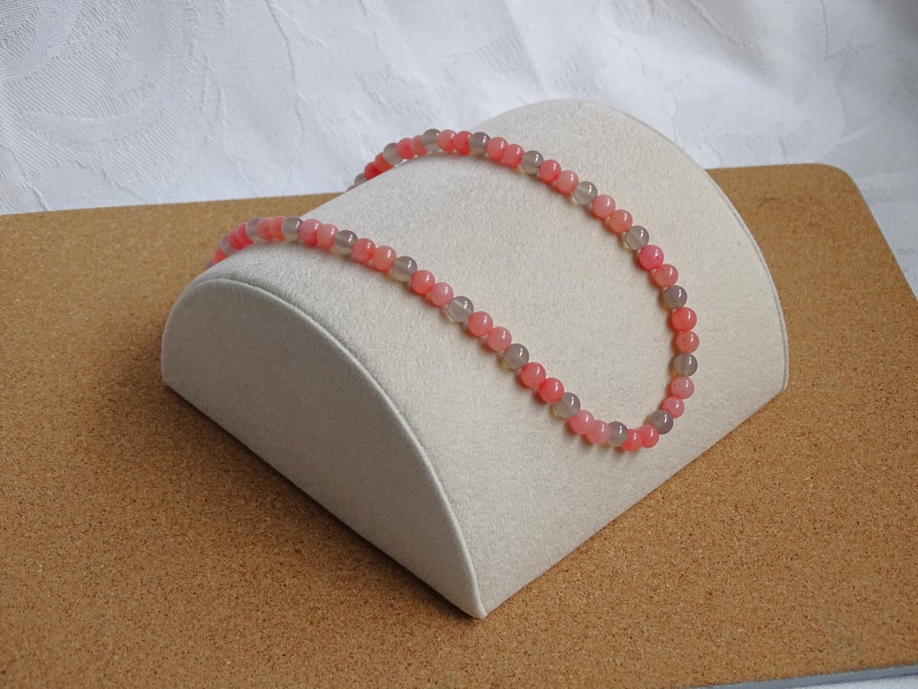 Pink & Grey Necklace