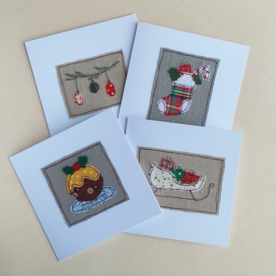 Pack of 4 Different Christmas Cards