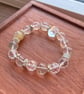 Green Phantom Quartz & Clear Quartz Bracelet - Image 8