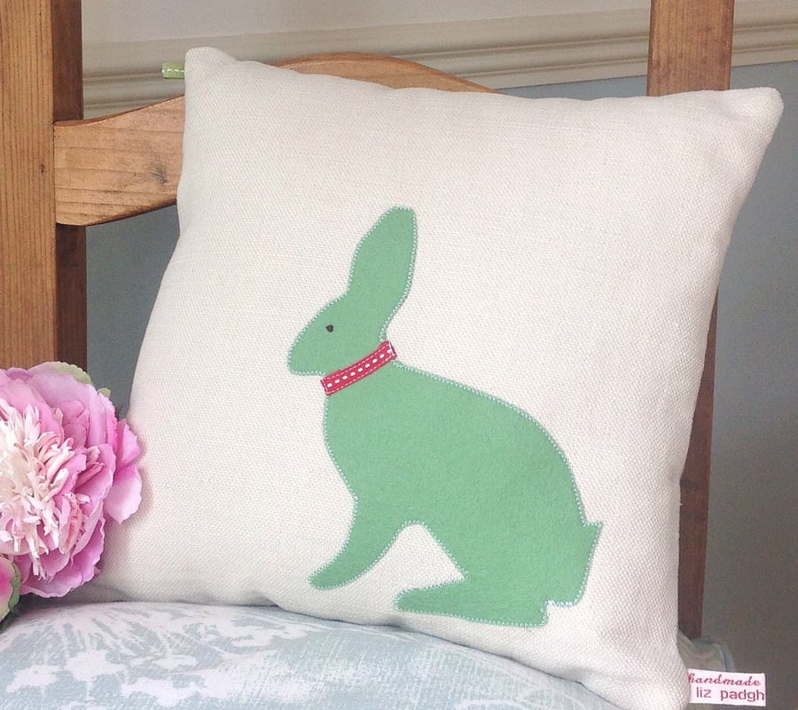 Rabbit Design Handmade Cushion