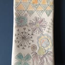 Wall art ceramic platter picture Flowers