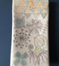 Wall art ceramic platter picture Flowers