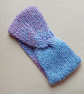 HAND KNIT Ladies Blueberry Ice Headband - Image 3