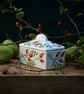 Rose Hip Butter Dish Butter Dish - Hand Painted - Image 2