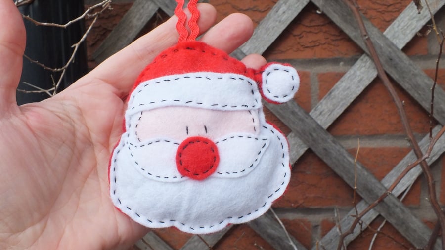 Father Christmas hanging decoration for Christmas tree or home