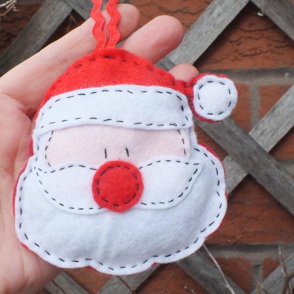 Father Christmas hanging decoration for Christmas tree or home