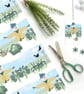 Winter Allotment Snowman Christmas Gift Wrap - Eco Friendly, Compostable Paper - Image 1
