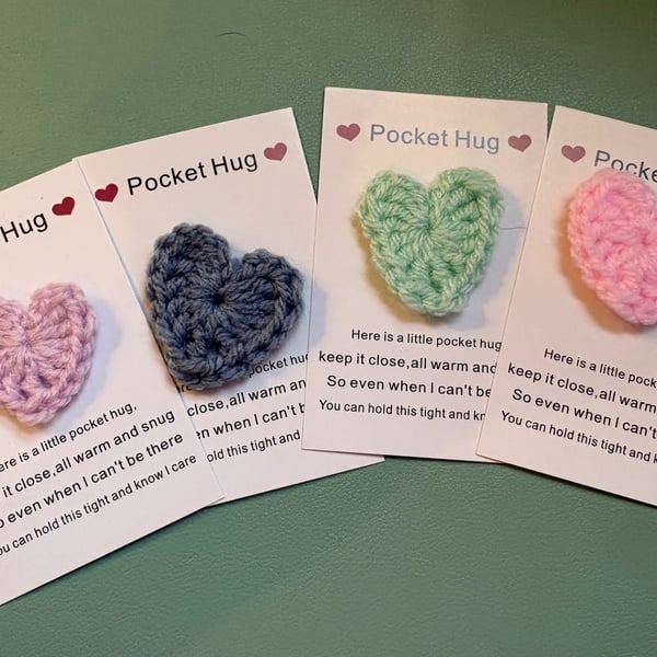 Little hug crochet heart gifts 