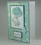 Handmade birthday card - teddy with balloons - Image 6