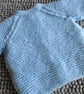 REDUCED 14" Baby Round Neck Garter Stitch Cardigan - Image 5