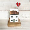 Handmade Wooden Winter Cottage Christmas Gift