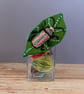 Needle-felt and Embroidery Beetle on a Leaf - Image 1