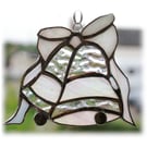 Wedding Bells Suncatcher Stained Glass Anniversary 25th Silver