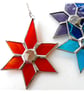 Colourful Crystal Star 6-point Suncatcher Stained Glass Colour choice - Image 8