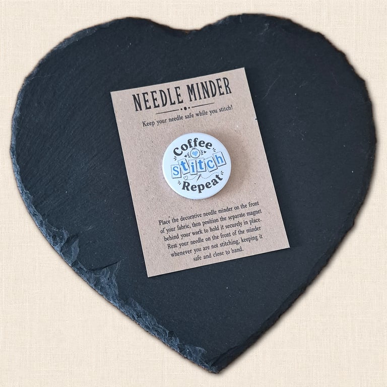 Coffee Stitch Repeat Needle Minder - Coffee Lover Stitching Accessory