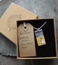 Handmade Ceramic Bull Terrier dog on the beach pendant - Image 6