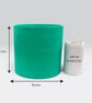  Large Statement 19 cm Persian Green Plant Pot - Turquoise Unique Planter - Image 2