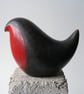Raku fired robin (E) - Image 1