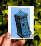 Doctor Who’s ‘Tardis’ - handmade mini painting