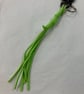 Neon Green Suede Keyring Bag Charm w Gunmetal Heart shaped Carabiner Clasp