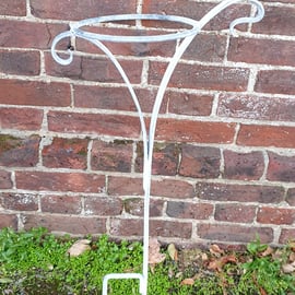 Reverse Scroll Birdbath Stand - Add your own bowl - Birdbath Frame for Glass Art