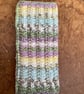 MOBILE PHONE SLEEVE 8x3.5" OR 20x9cm HAND KNITTED IN MULTICOLOURED YARN