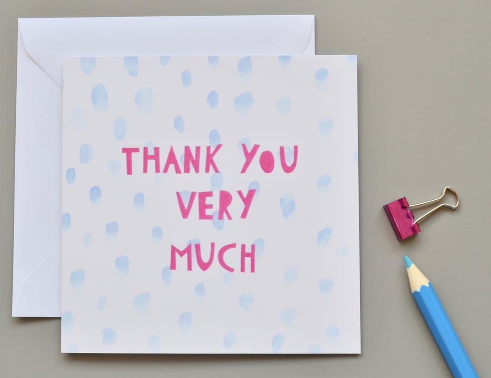 Thank you very much card