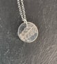 Silver fern leaf imprint pendant necklace - Image 2