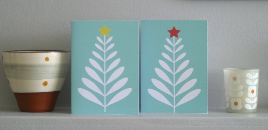 Retro Christmas Tree card