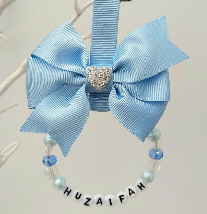 Personalised Pram Charm,Blue pram charm,New Baby boy gift,Baby shower gift