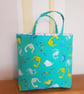 Dino gift bag; fabric and reusable