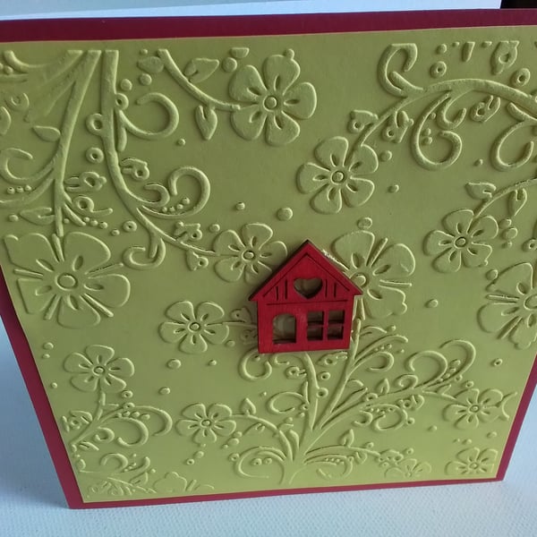 New home card. Card for new home. Handmade card. CC887