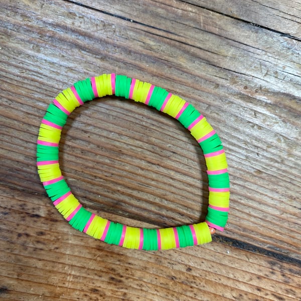 Neon Stripy Bracelet (537)