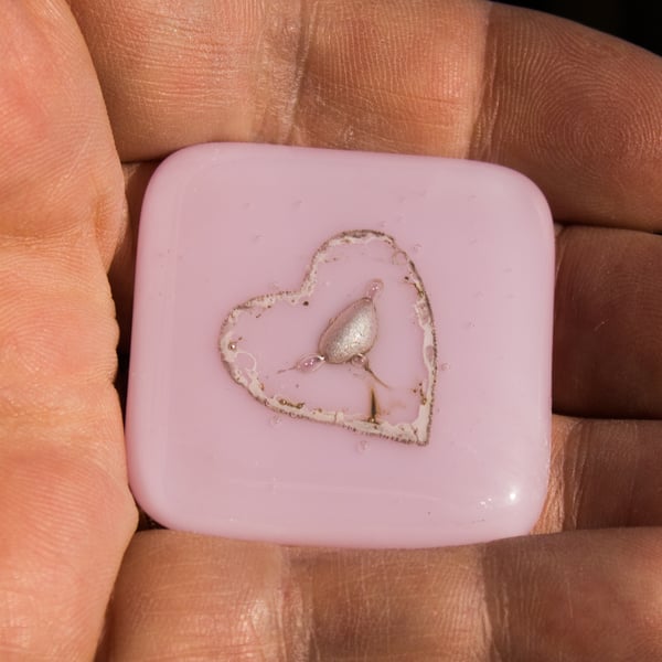 Small Pocket Love Token - Antique Copper Heart 5010