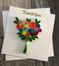 Handmade quilled thank you card - Image 1