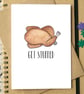 Funny "Get Stuffed" Turkey Christmas Card - Image 1