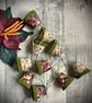 Upcycled Mini Lampshade Fairy Lights - Liberty - Strawberry Thief 