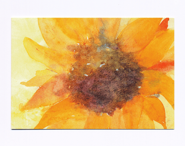 Sunflower card