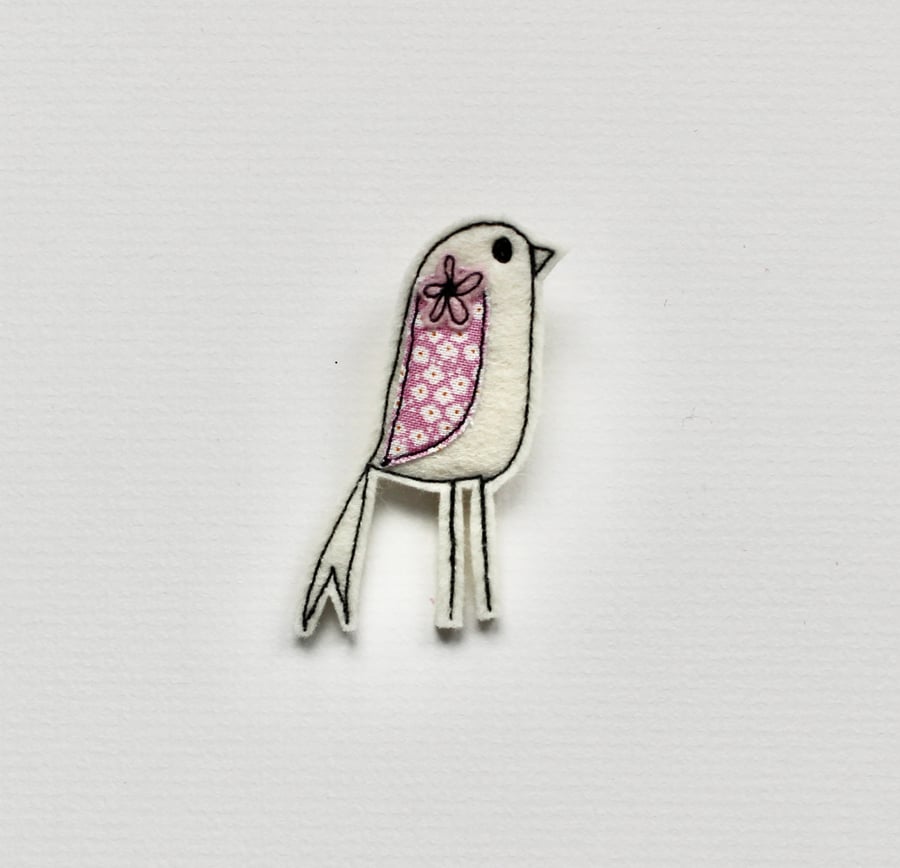 ‘Birdie' - Handmade Brooch