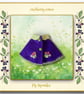 Pip Squeak's Embroidered Purple Cape