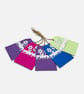 Set of 5 Colourful  Handmade Thank You Gift Tags with Removable Card Inserts - Image 10